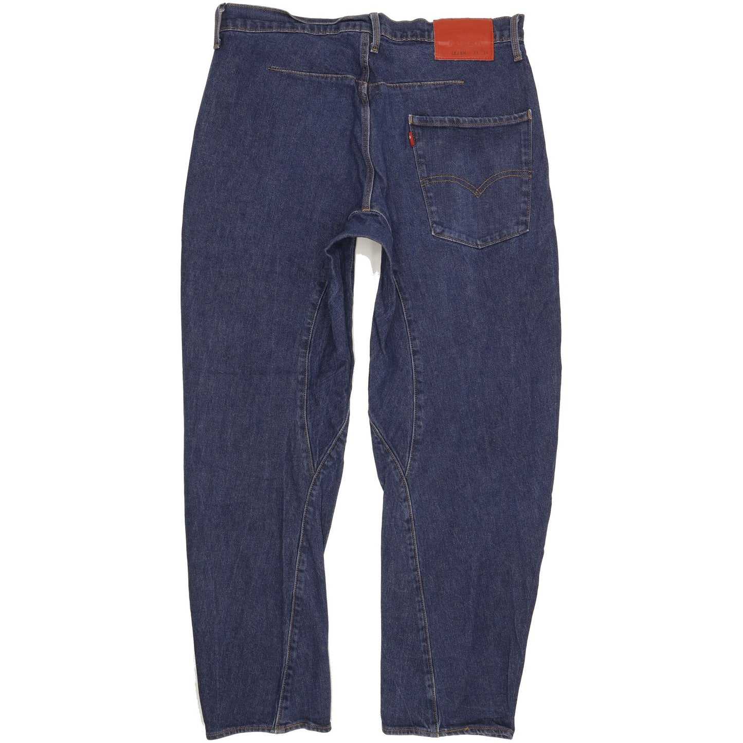 Levi's 570 Engineered Men Blue Tapered Regular Stretch Jeans W33 L34