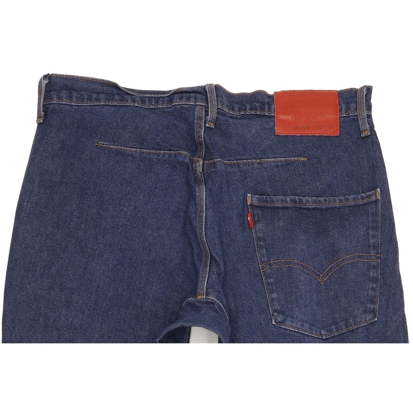 Levi's 570 Engineered Men Blue Tapered Regular Stretch Jeans W33 L34