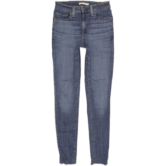 Levi's 721 Blue Skinny Slim Stretch Jeans High Waisted W28 L31