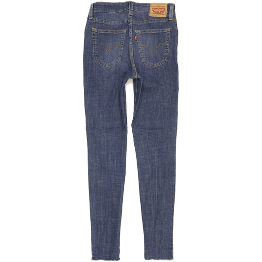 Levi's 721 Blue Skinny Slim Stretch Jeans High Waisted W28 L31