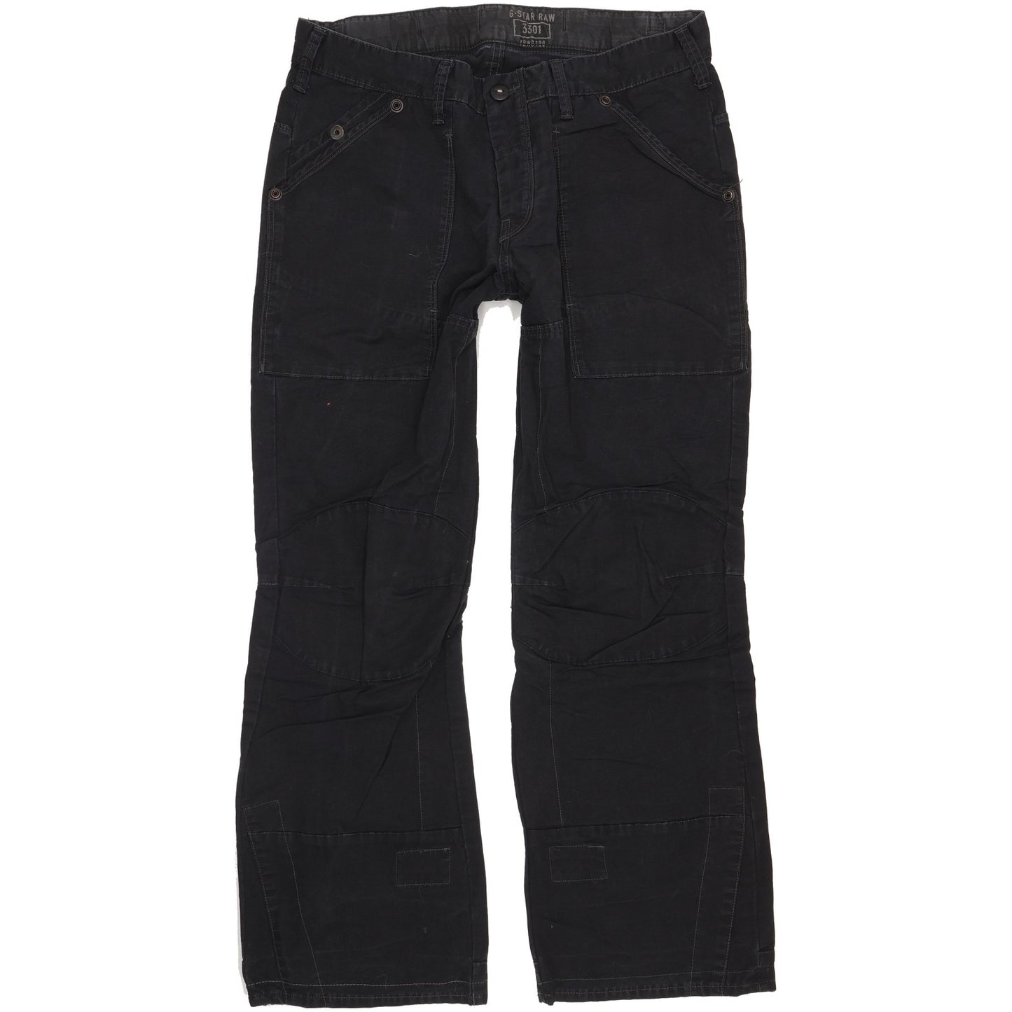 G-Star Fire Elwood Men Black Straight Regular Jeans W36 L30