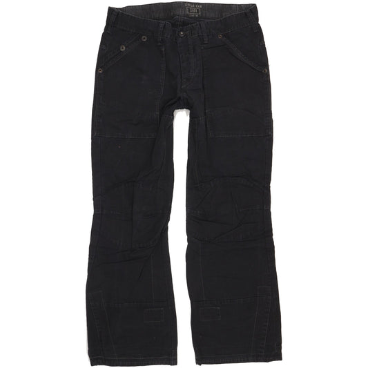 G-Star Fire Elwood Men Black Straight Regular Jeans W36 L30