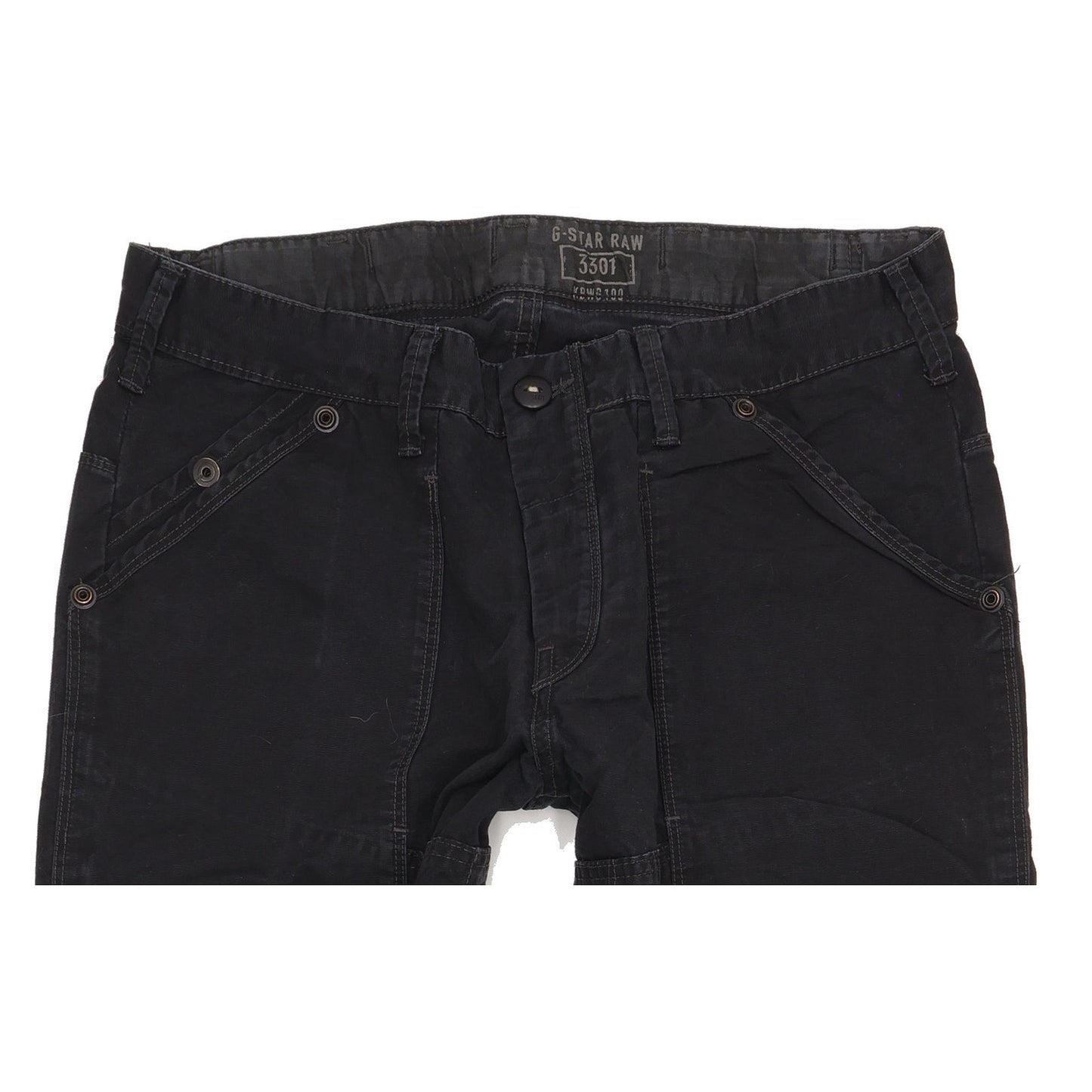 G-Star Fire Elwood Men Black Straight Regular Jeans W36 L30