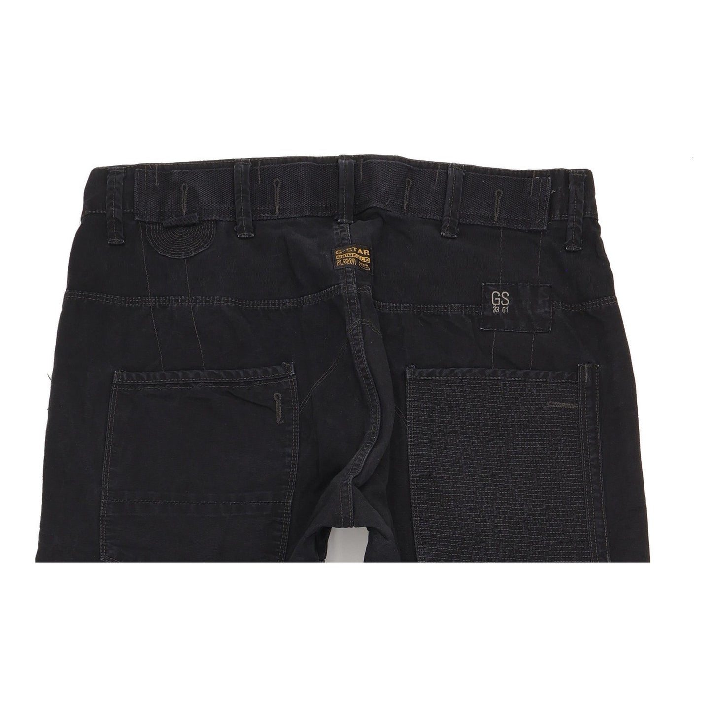 G-Star Fire Elwood Men Black Straight Regular Jeans W36 L30