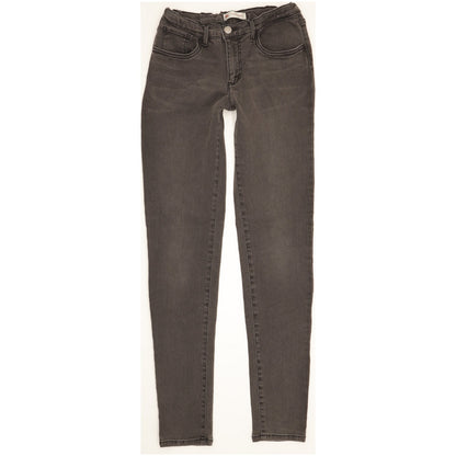 Levi's 710 Kids Grey Skinny Slim Stretch Jeans W28 L30