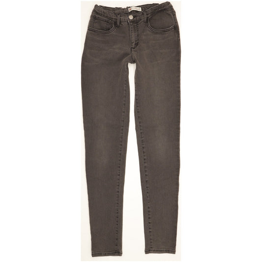 Levi's 710 Kids Grey Skinny Slim Stretch Jeans W28 L30