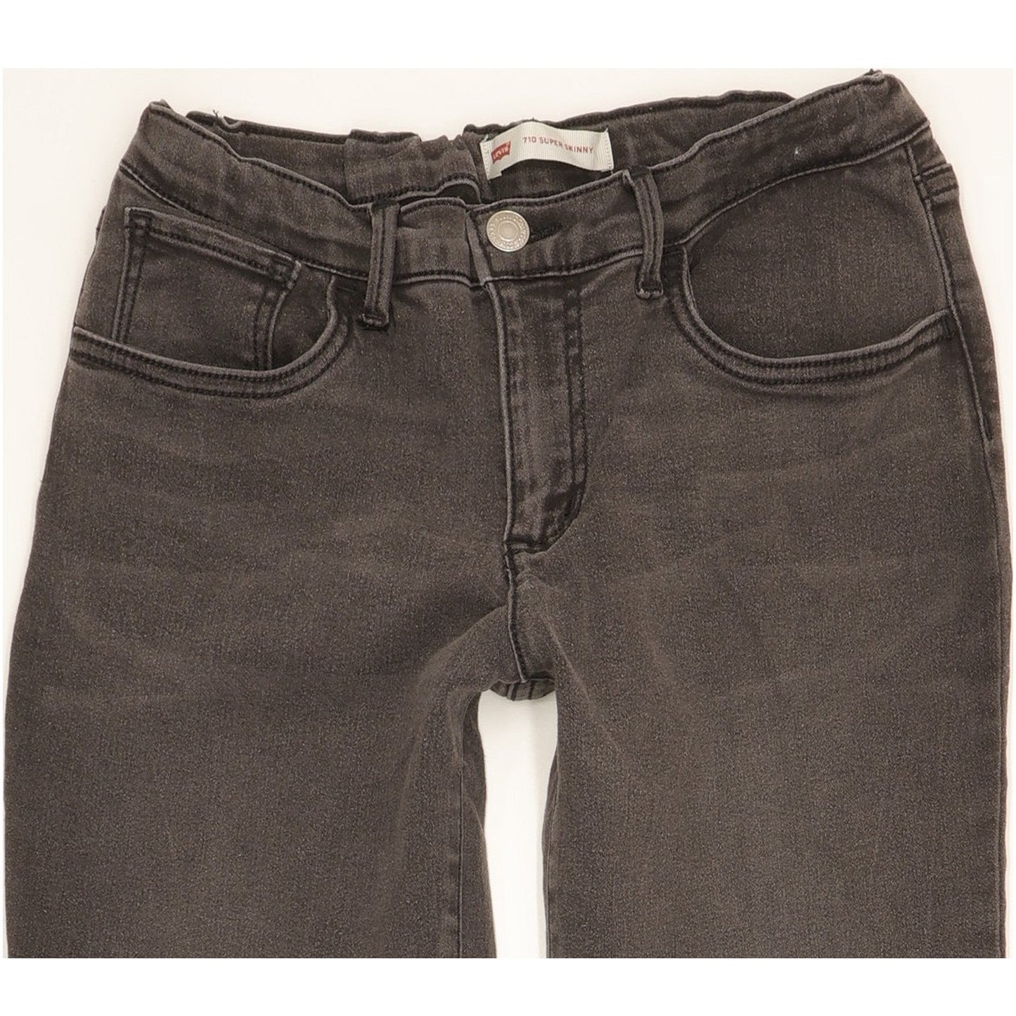 Levi's 710 Kids Grey Skinny Slim Stretch Jeans W28 L30