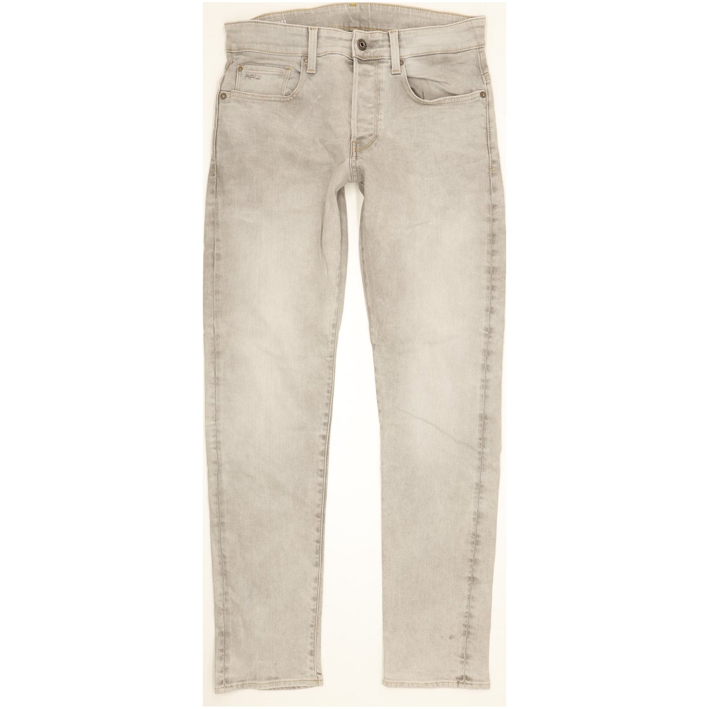 G-Star 3301 Men Grey Tapered Regular Stretch Jeans W31 L32