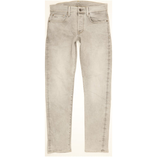 G-Star 3301 Men Grey Tapered Regular Stretch Jeans W31 L32