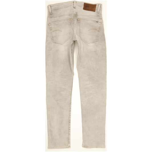 G-Star 3301 Men Grey Tapered Regular Stretch Jeans W31 L32