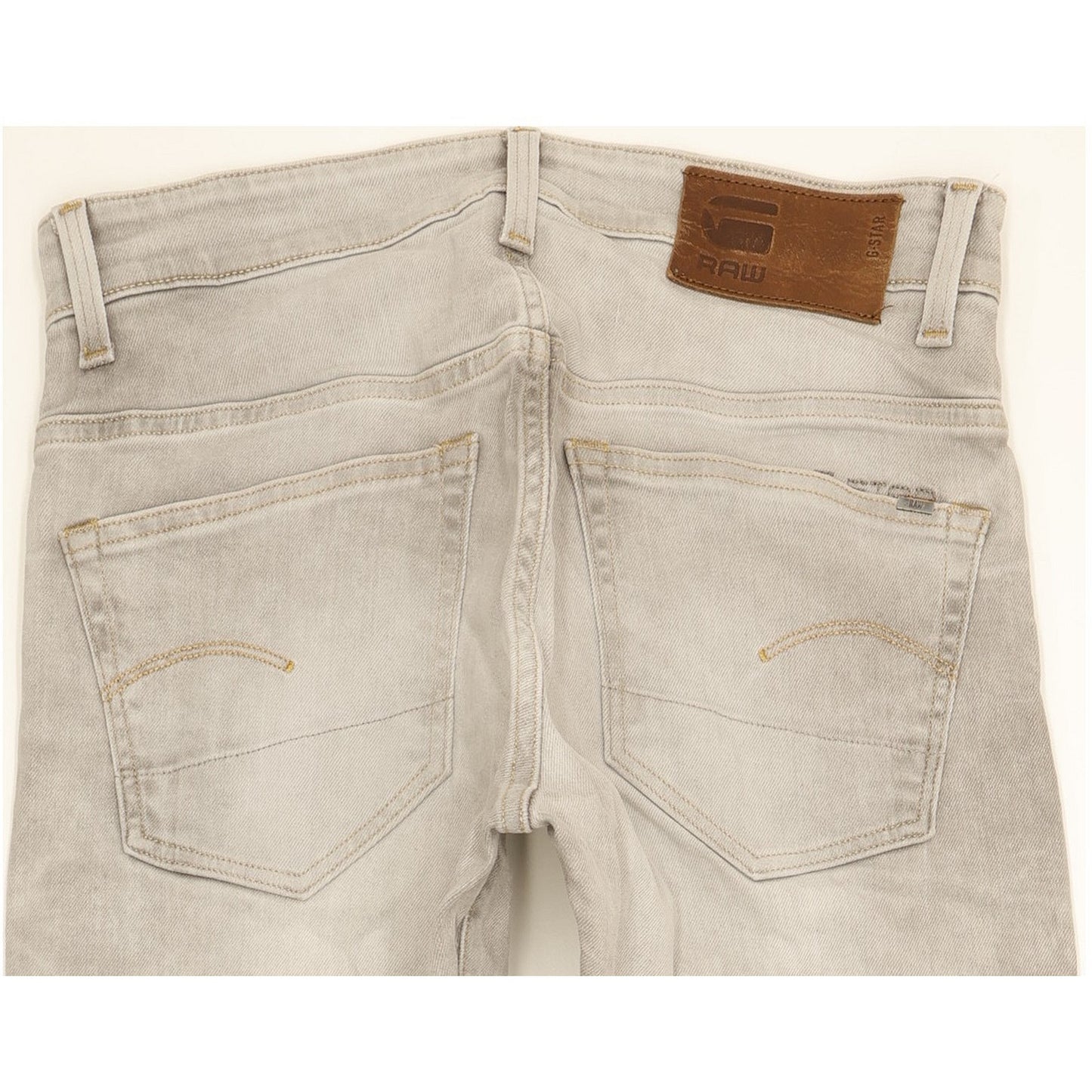 G-Star 3301 Men Grey Tapered Regular Stretch Jeans W31 L32