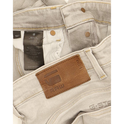 G-Star 3301 Men Grey Tapered Regular Stretch Jeans W31 L32