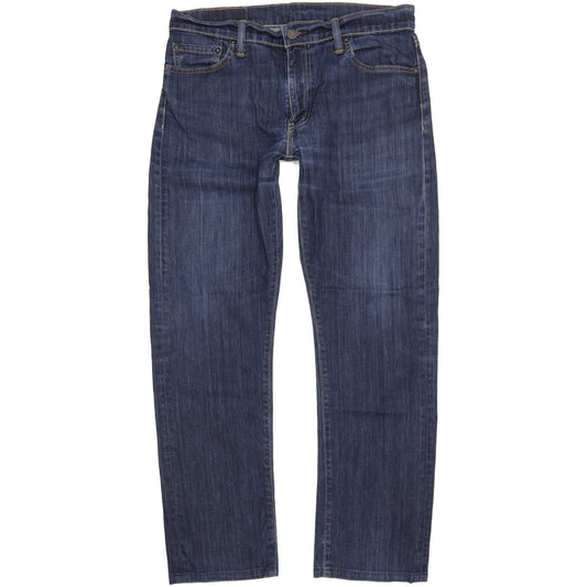 Levi's 504 Men Blue Straight Regular Stretch Jeans W33 L30