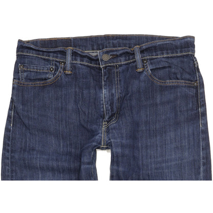 Levi's 504 Men Blue Straight Regular Stretch Jeans W33 L30