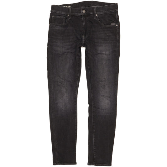 G-Star Revend Men Black Skinny Slim Stretch Jeans W33 L31
