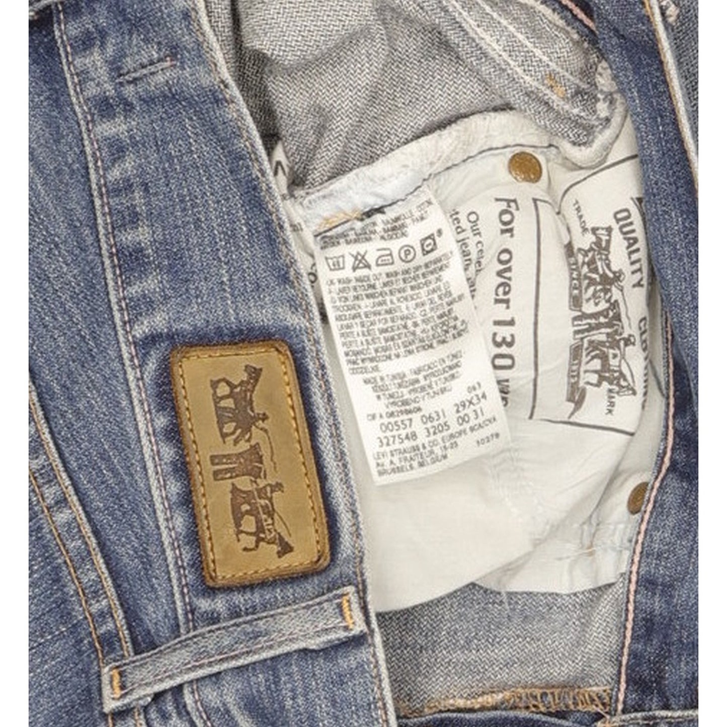Levi's 557 Eve Women Blue Straight Slim Jeans W29 L33