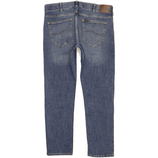 Lee Men Blue Tapered Slim Stretch Jeans W36 L30