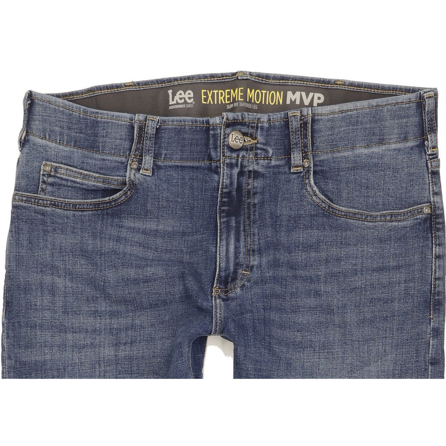 Lee Men Blue Tapered Slim Stretch Jeans W36 L30