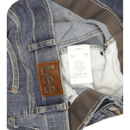 Lee Men Blue Tapered Slim Stretch Jeans W36 L30