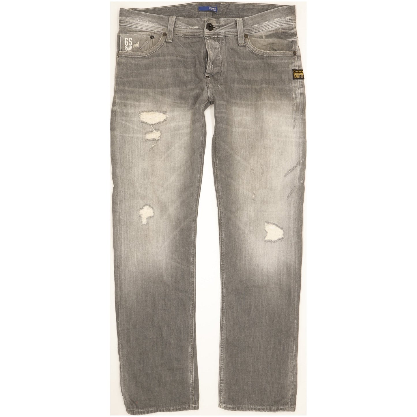 G-Star Attacc Men Grey Straight Regular Jeans W31 L31