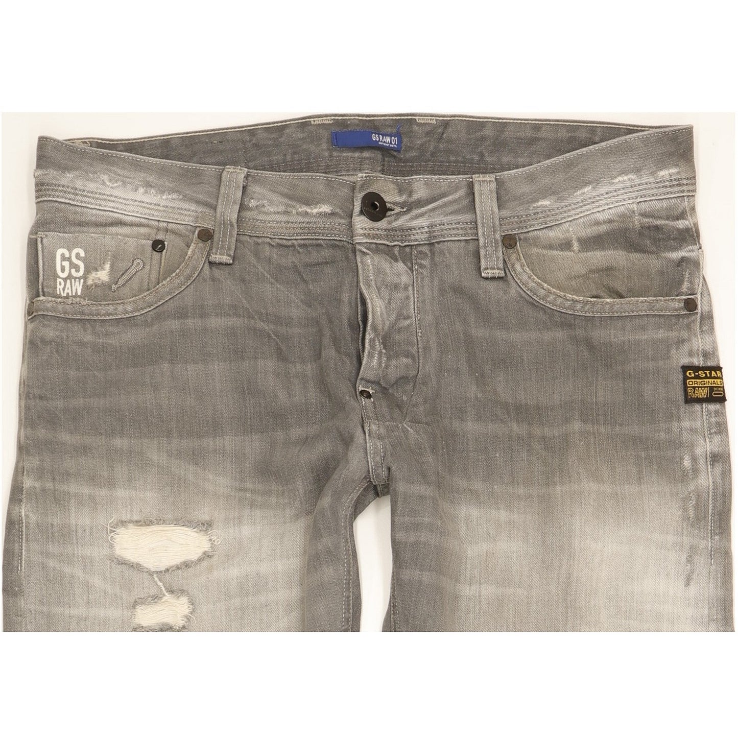 G-Star Attacc Men Grey Straight Regular Jeans W31 L31