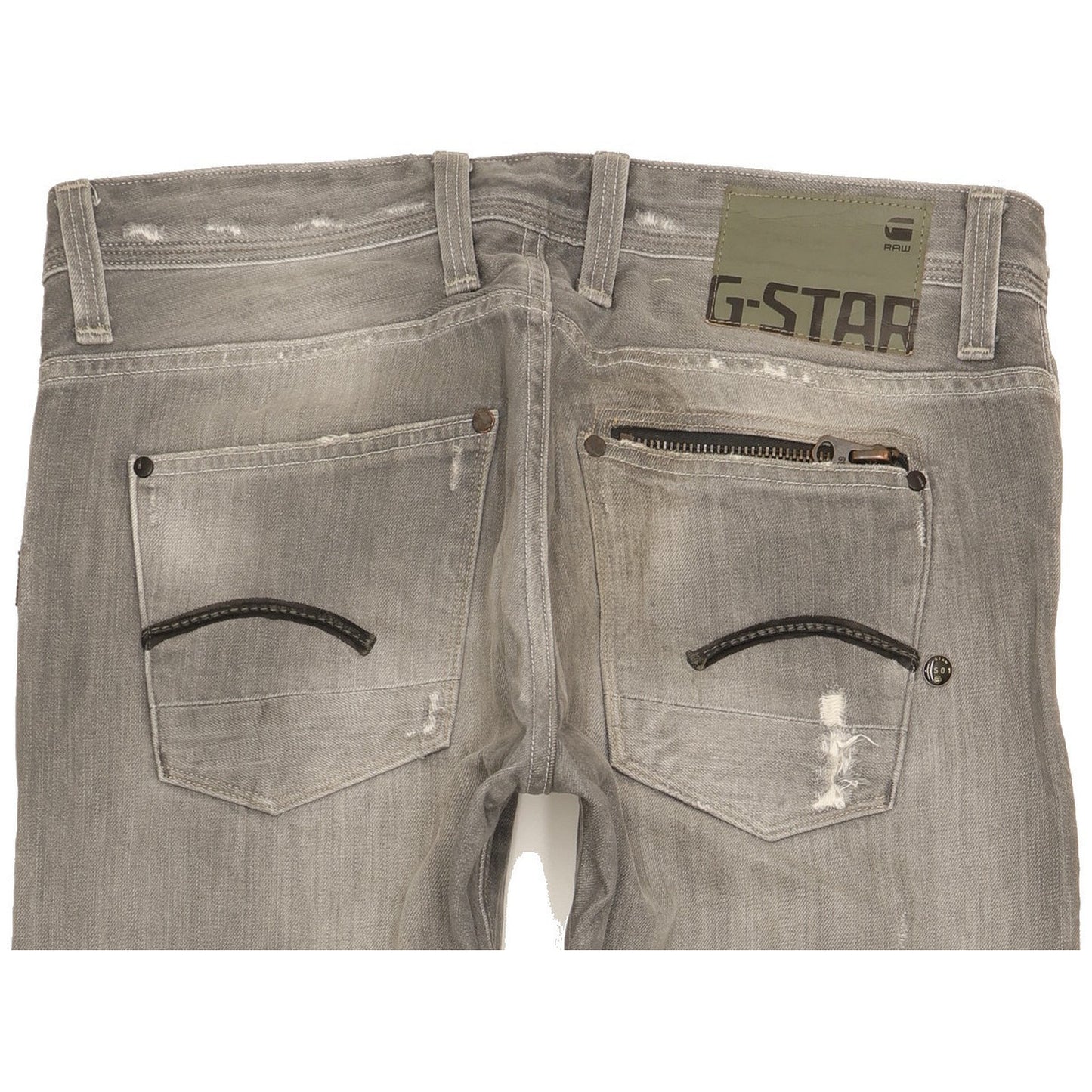 G-Star Attacc Men Grey Straight Regular Jeans W31 L31