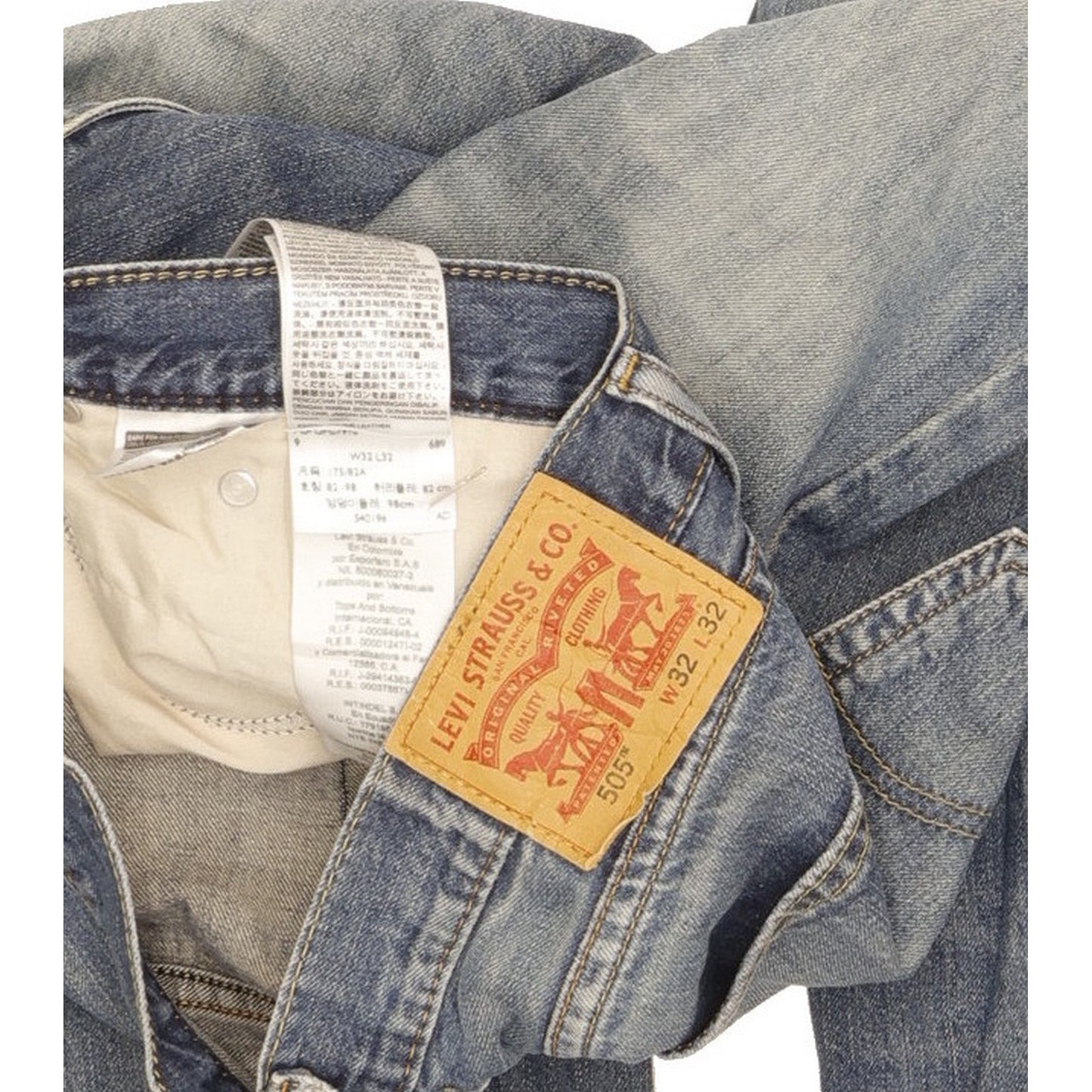 Levi's 505 Men Blue Straight Regular Jeans W32 L32