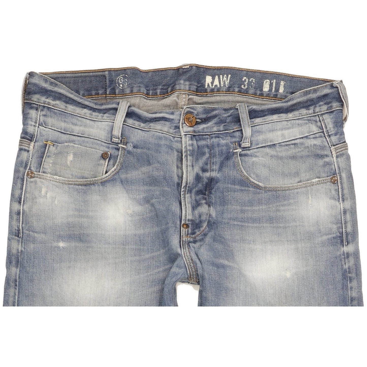 G-Star New Radar Men Blue Straight Loose Jeans W34 L29