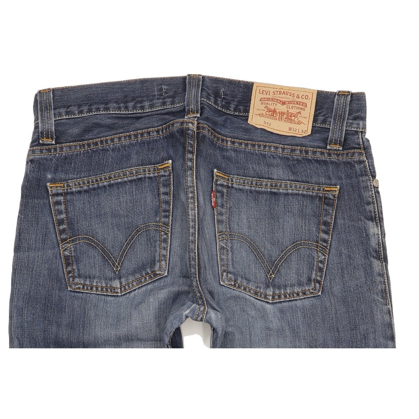 Levi's 512 Men Blue Bootcut Slim Jeans W32 L32