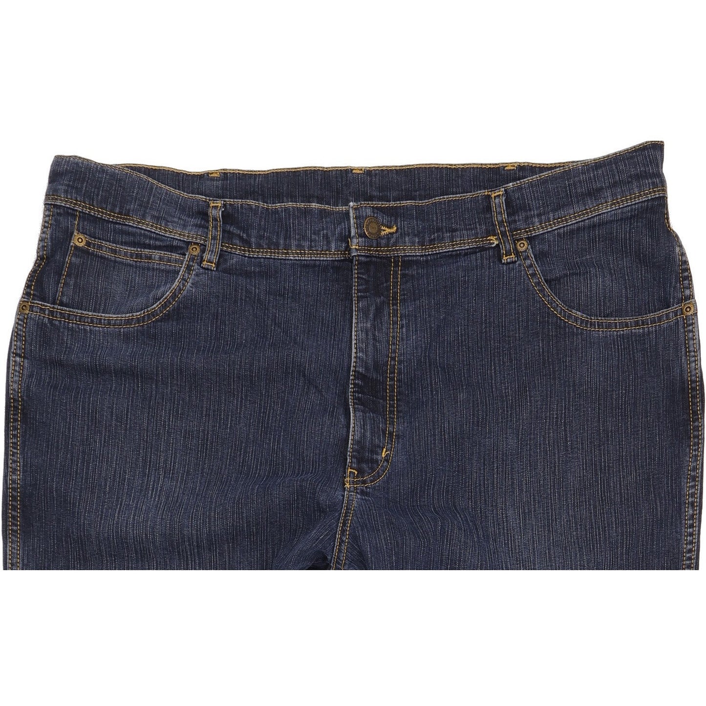 Wrangler Men Blue Straight Regular Stretch Jeans W42 L33