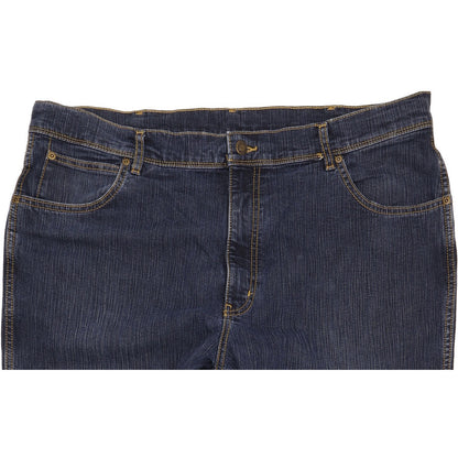 Wrangler Men Blue Straight Regular Stretch Jeans W42 L33