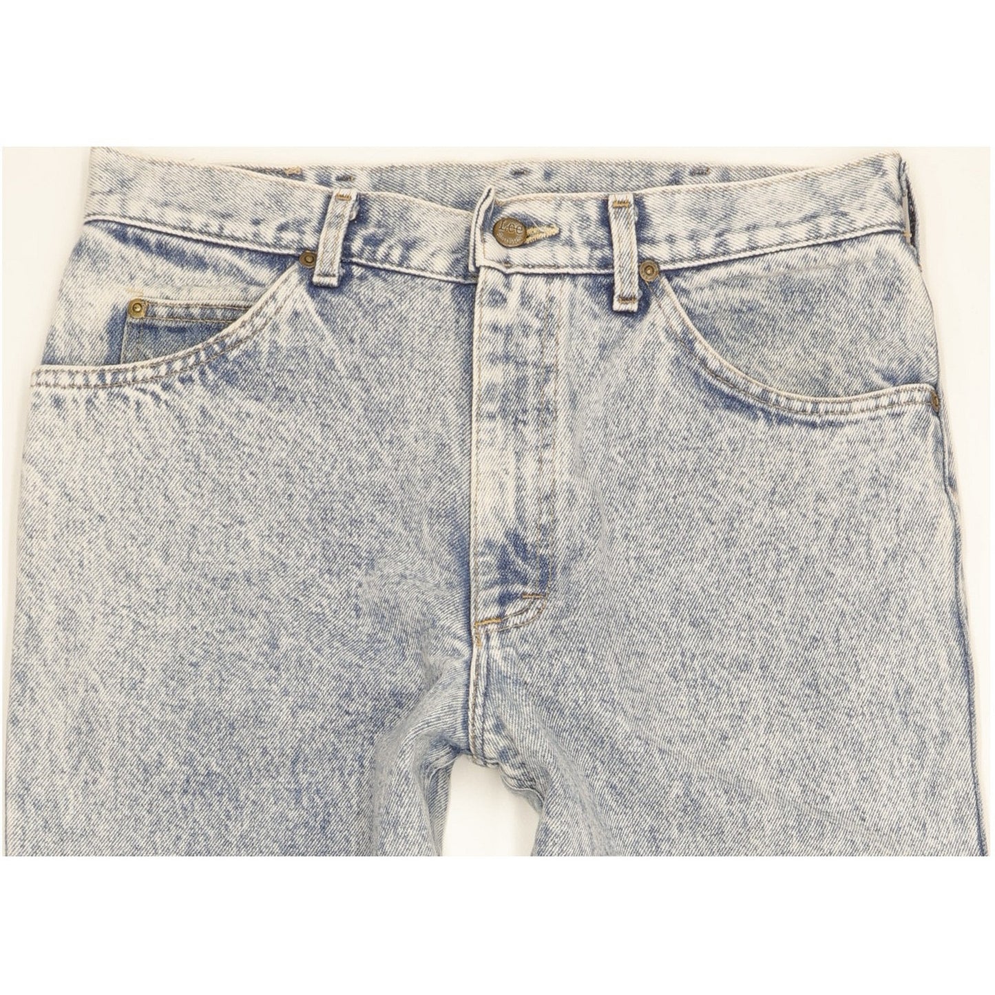Lee Men Blue Straight Slim Jeans W32 L33
