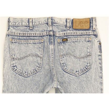 Lee Men Blue Straight Slim Jeans W32 L33