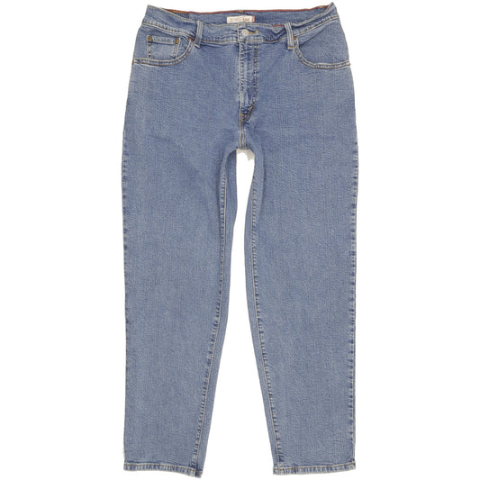 Levi's 550 Blue Tapered Relaxed Stretch Jeans High Waisted W33 L29
