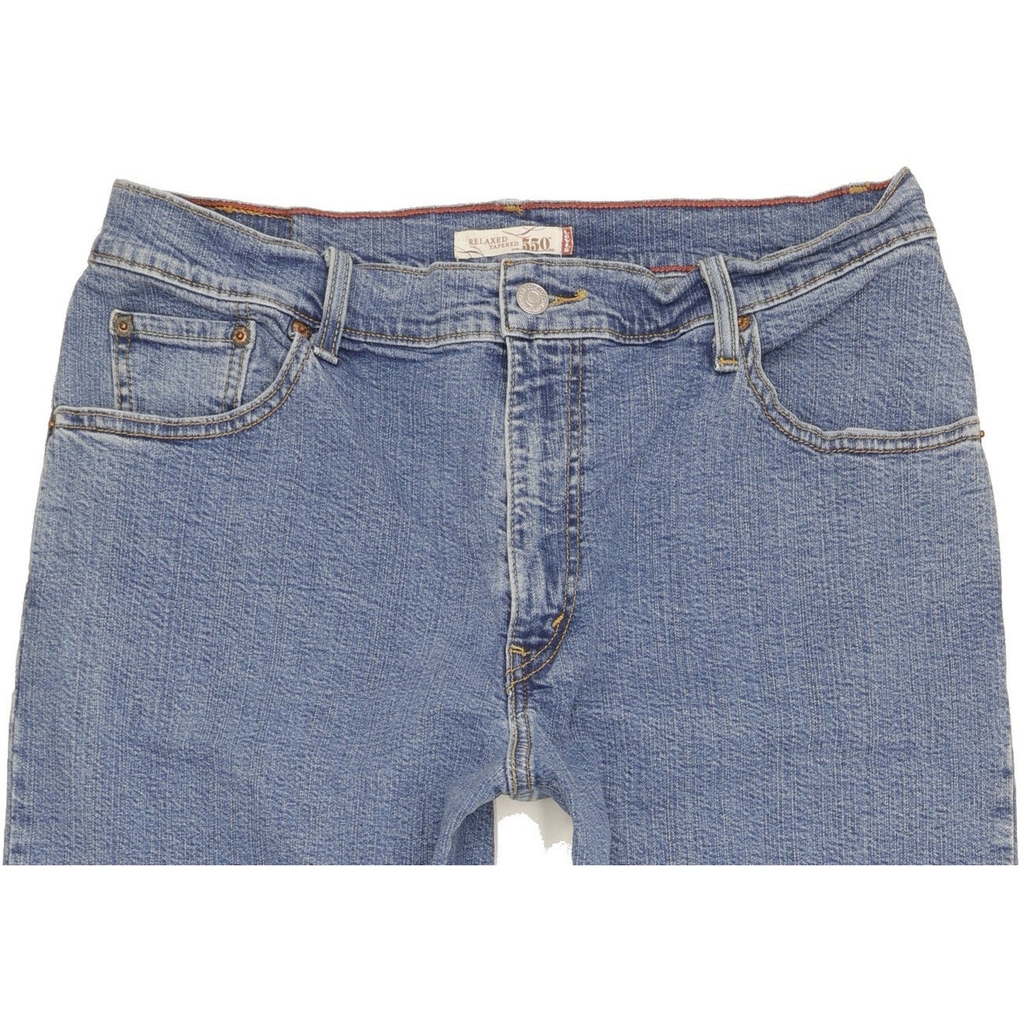 Levi's 550 Blue Tapered Relaxed Stretch Jeans High Waisted W33 L29