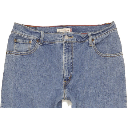 Levi's 550 Blue Tapered Relaxed Stretch Jeans High Waisted W33 L29