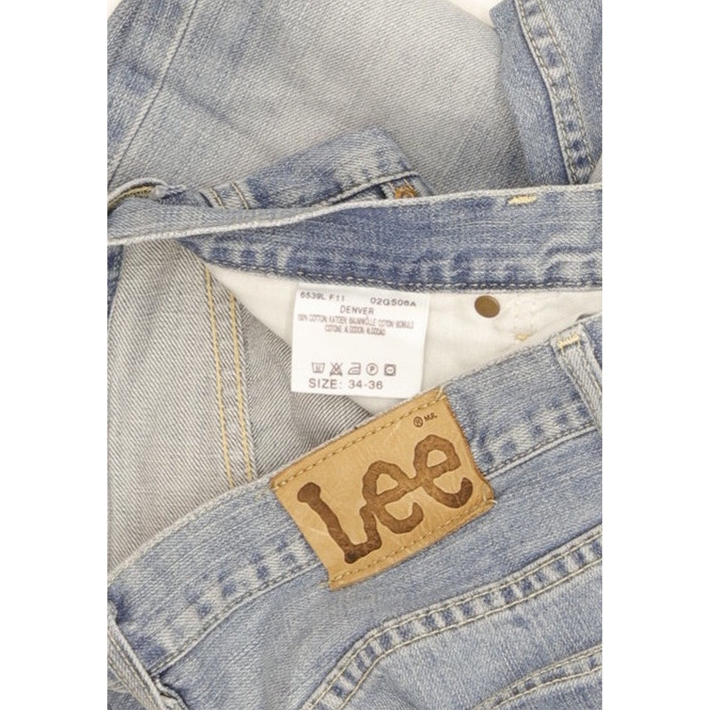 Lee Denver Men Blue Bootcut Regular Jeans W34 L36