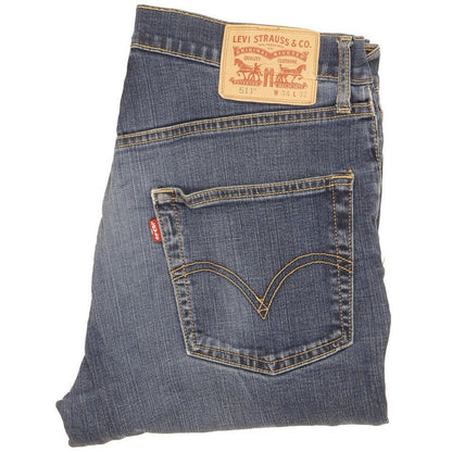 Levi's 511 Men Blue Straight Slim Stretch Jeans W34 L31