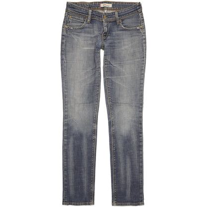 Levi's 571 Women Blue Straight Slim Stretch Jeans W30 L33