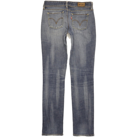 Levi's 571 Women Blue Straight Slim Stretch Jeans W30 L33