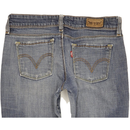 Levi's 571 Women Blue Straight Slim Stretch Jeans W30 L33