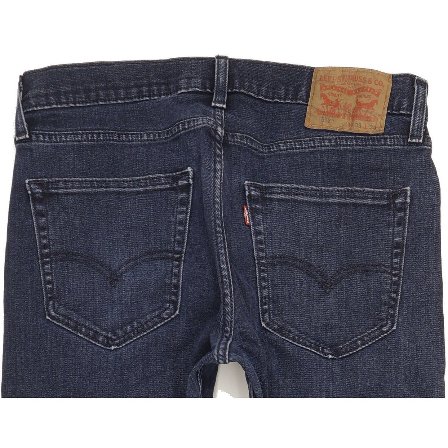 Levi's 512 Men Blue Tapered Slim Stretch Jeans W33 L33