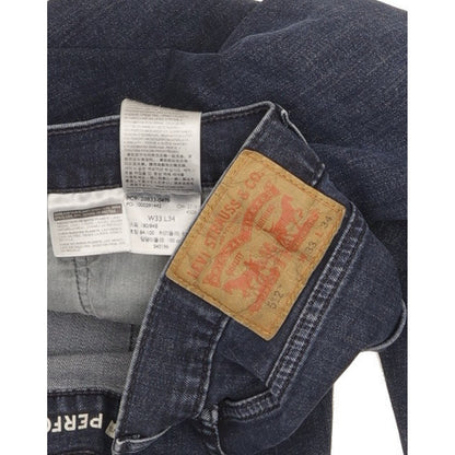 Levi's 512 Men Blue Tapered Slim Stretch Jeans W33 L33