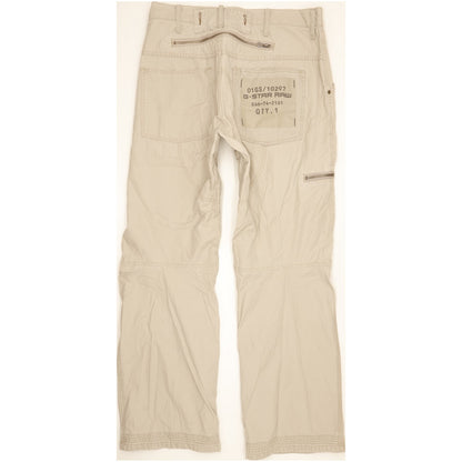 G-Star Army Elwood Men Beige Straight Regular Jeans W38 L34