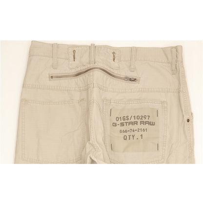 G-Star Army Elwood Men Beige Straight Regular Jeans W38 L34