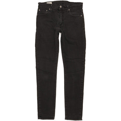 Levi's 512 Men Black Tapered Slim Stretch Jeans W30 L31