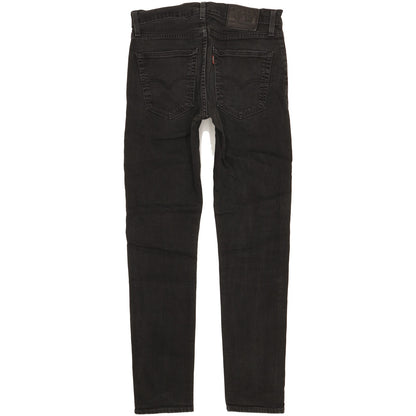 Levi's 512 Men Black Tapered Slim Stretch Jeans W30 L31