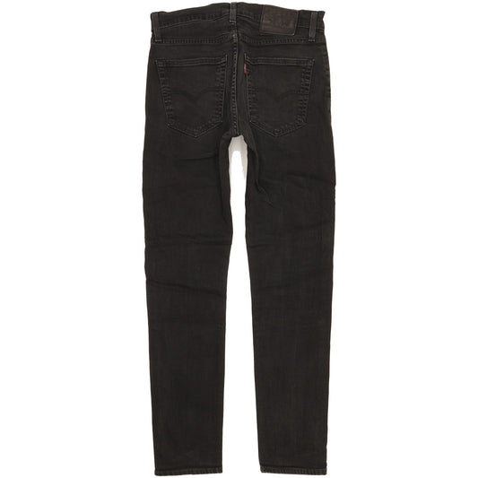 Levi's 512 Men Black Tapered Slim Stretch Jeans W30 L31