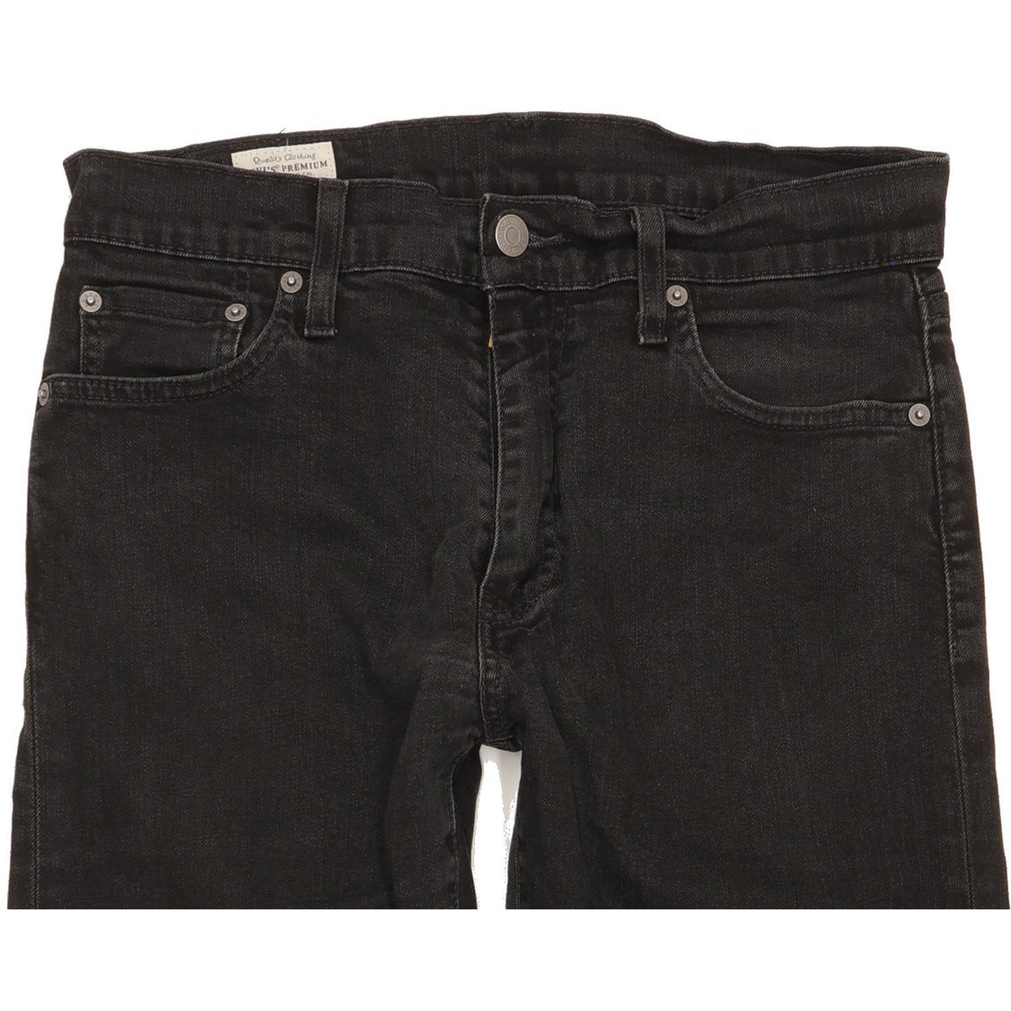 Levi's 512 Men Black Tapered Slim Stretch Jeans W30 L31