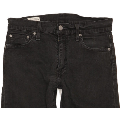 Levi's 512 Men Black Tapered Slim Stretch Jeans W30 L31